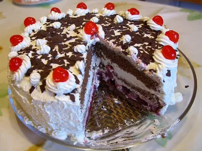 I will teach you how to bake a black forest cake